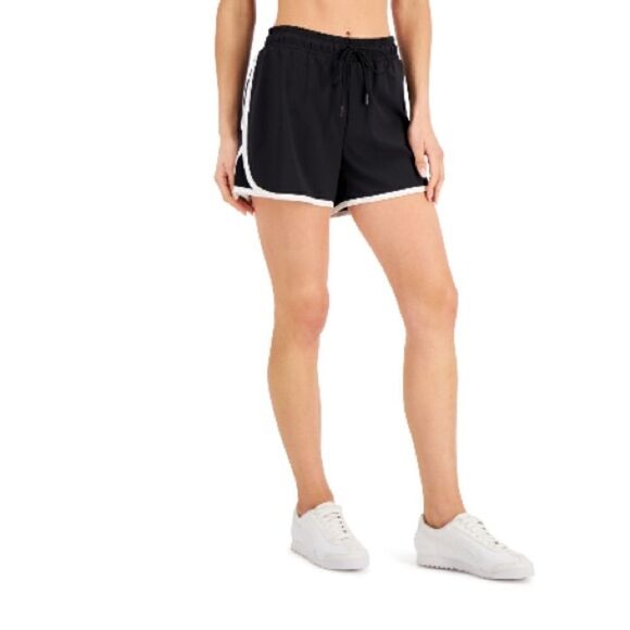 I ID Ideology Women S Drawstring Running Shorts Black, short - Picture 5 of 8